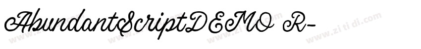 AbundantScriptDEMO R字体转换